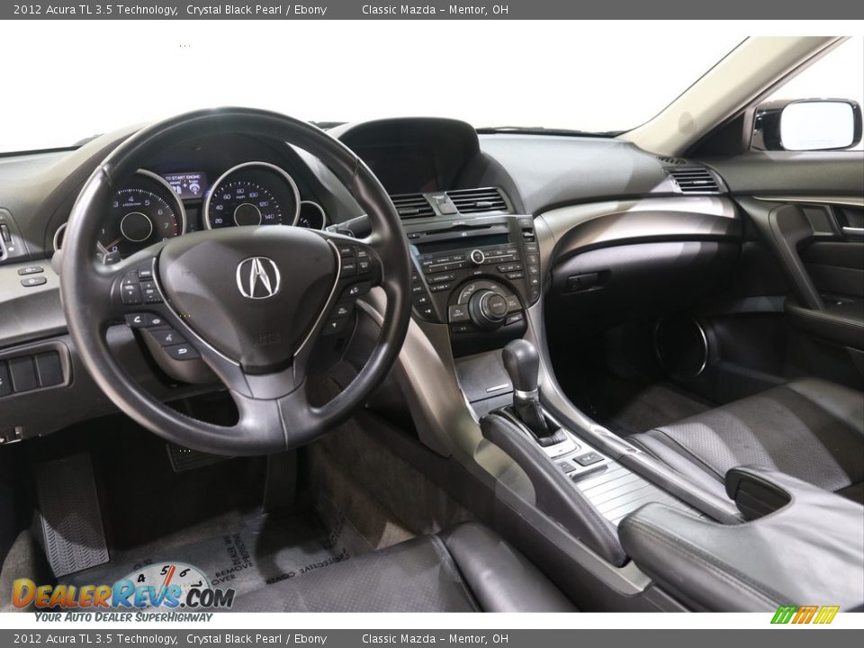 2012 Acura TL 3.5 Technology Crystal Black Pearl / Ebony Photo #6
