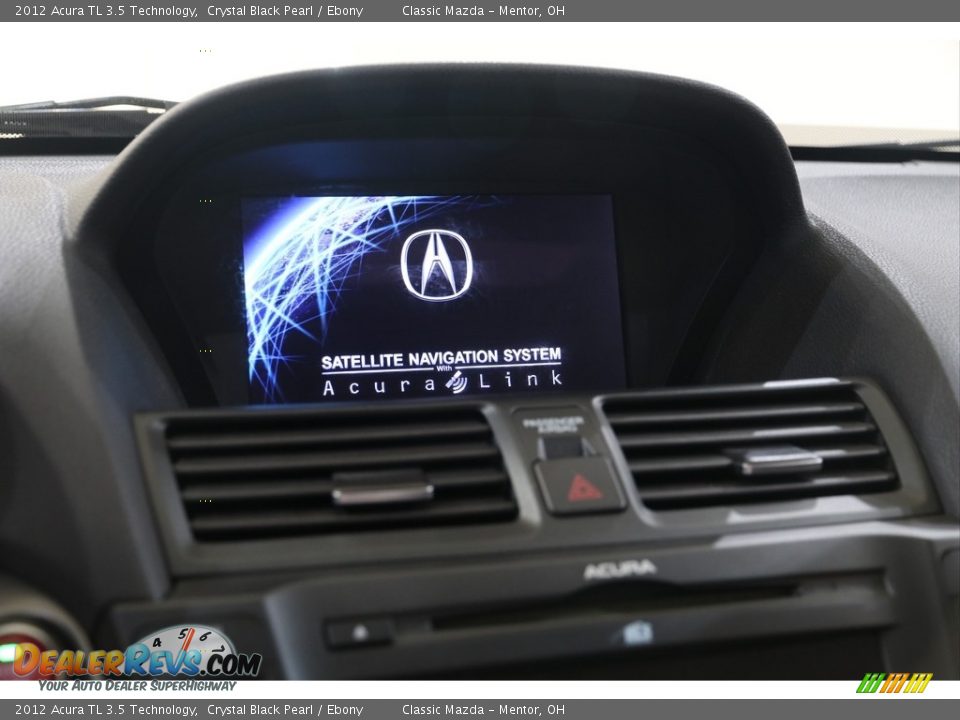 2012 Acura TL 3.5 Technology Crystal Black Pearl / Ebony Photo #10