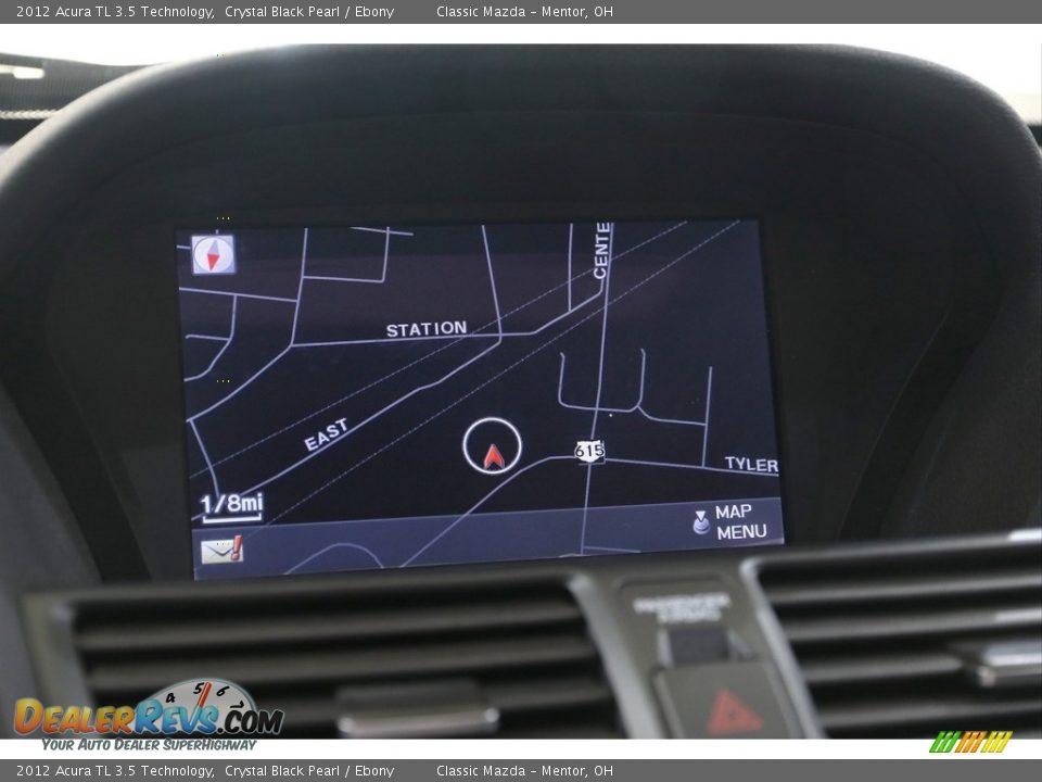 2012 Acura TL 3.5 Technology Crystal Black Pearl / Ebony Photo #12
