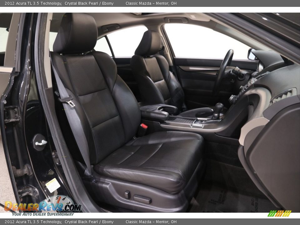 2012 Acura TL 3.5 Technology Crystal Black Pearl / Ebony Photo #22