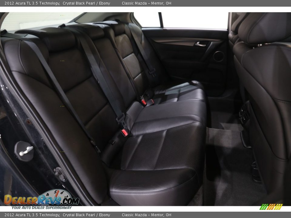 2012 Acura TL 3.5 Technology Crystal Black Pearl / Ebony Photo #23