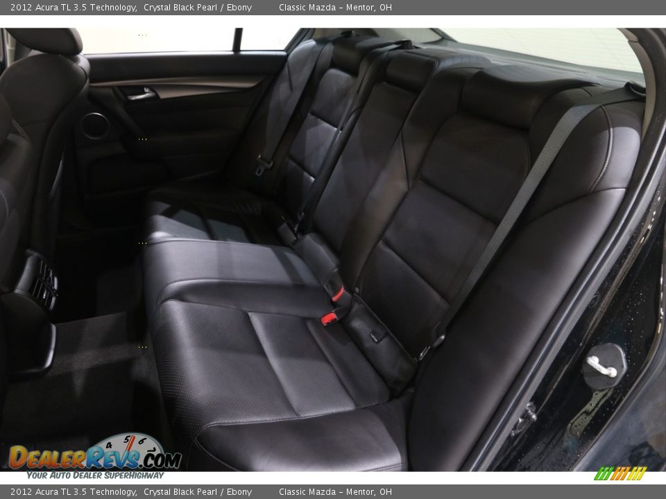 2012 Acura TL 3.5 Technology Crystal Black Pearl / Ebony Photo #24