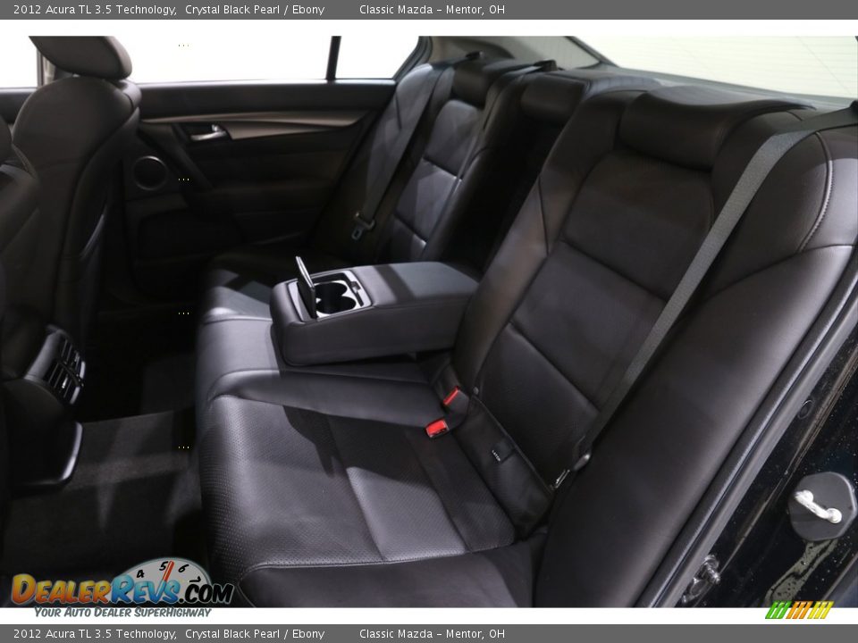 2012 Acura TL 3.5 Technology Crystal Black Pearl / Ebony Photo #25