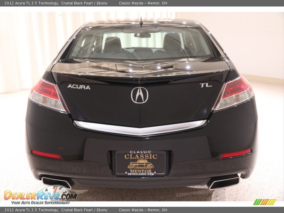 2012 Acura TL 3.5 Technology Crystal Black Pearl / Ebony Photo #26
