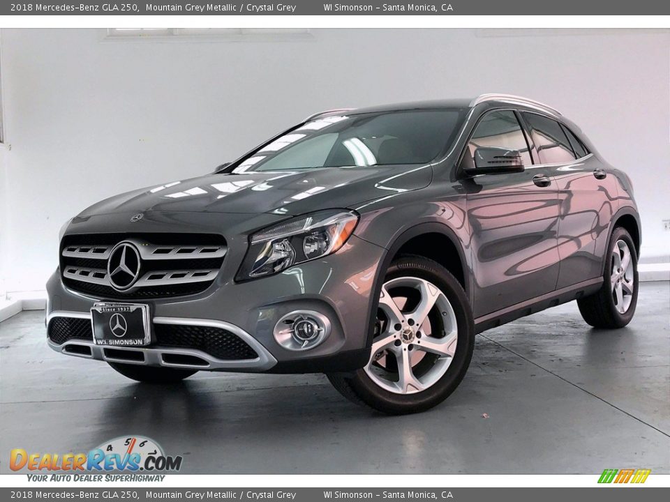 2018 Mercedes-Benz GLA 250 Mountain Grey Metallic / Crystal Grey Photo #12