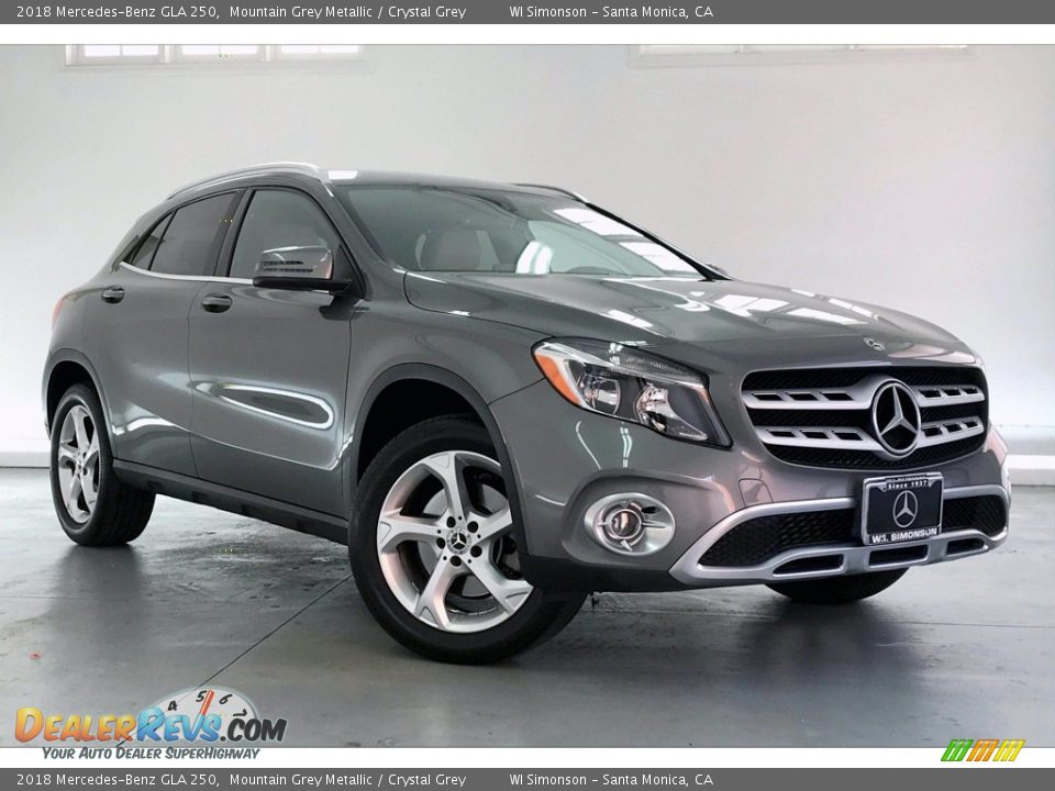 2018 Mercedes-Benz GLA 250 Mountain Grey Metallic / Crystal Grey Photo #34