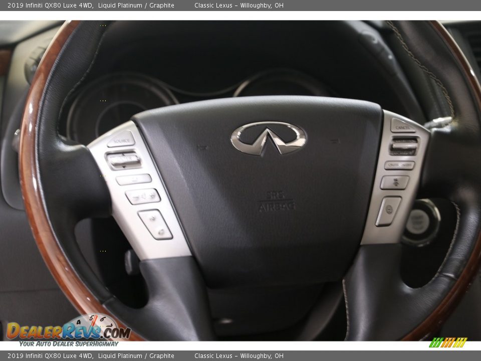 2019 Infiniti QX80 Luxe 4WD Steering Wheel Photo #10