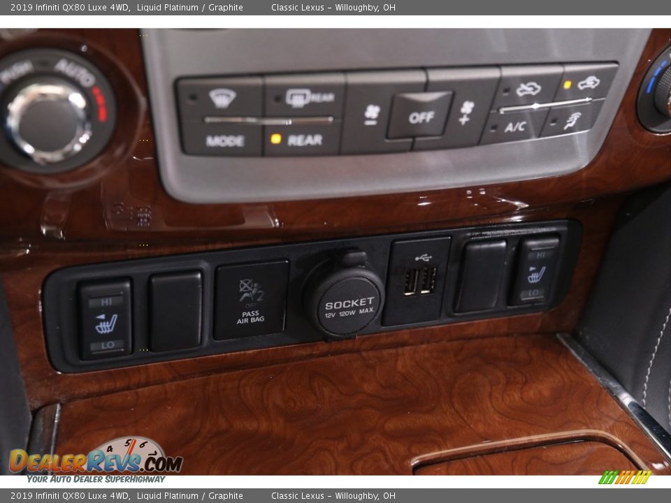 2019 Infiniti QX80 Luxe 4WD Liquid Platinum / Graphite Photo #27