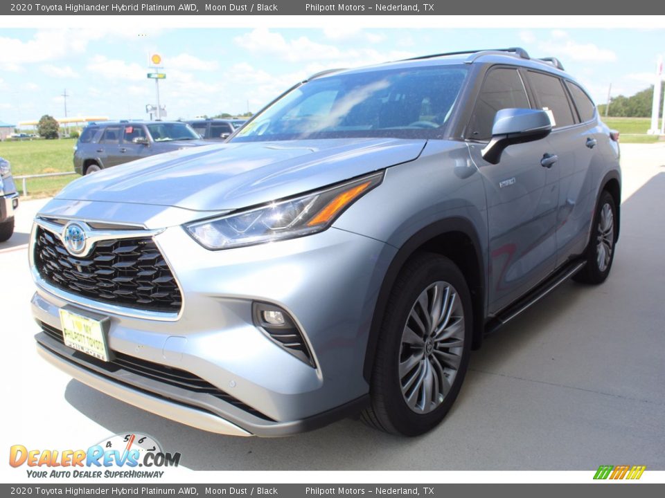 2020 Toyota Highlander Hybrid Platinum AWD Moon Dust / Black Photo #4