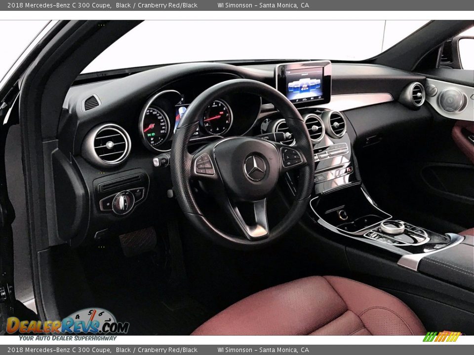 Cranberry Red/Black Interior - 2018 Mercedes-Benz C 300 Coupe Photo #22