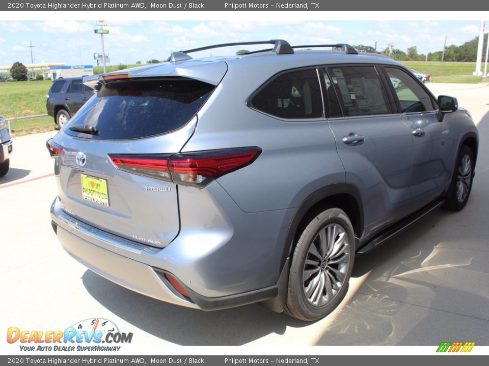 2020 Toyota Highlander Hybrid Platinum AWD Moon Dust / Black Photo #8