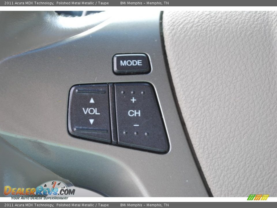 2011 Acura MDX Technology Polished Metal Metallic / Taupe Photo #13