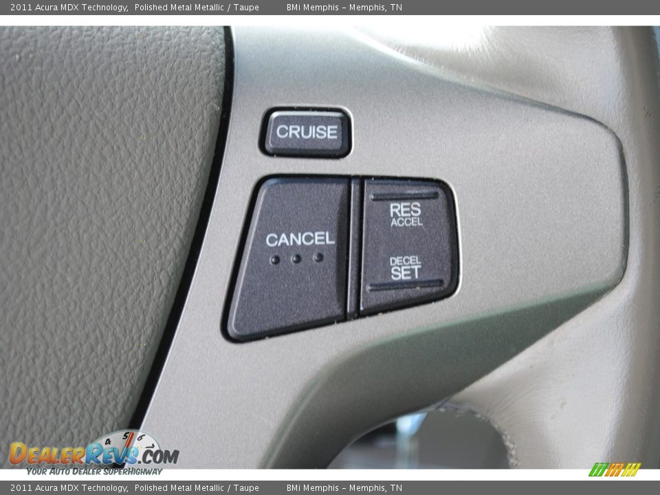 2011 Acura MDX Technology Polished Metal Metallic / Taupe Photo #14