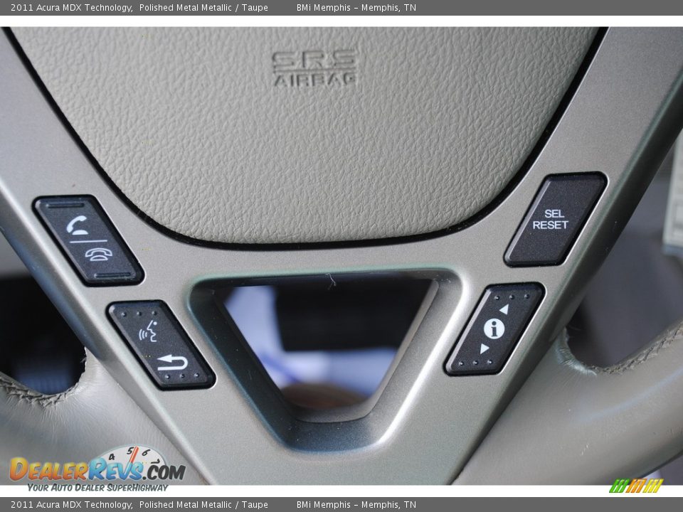 2011 Acura MDX Technology Polished Metal Metallic / Taupe Photo #15
