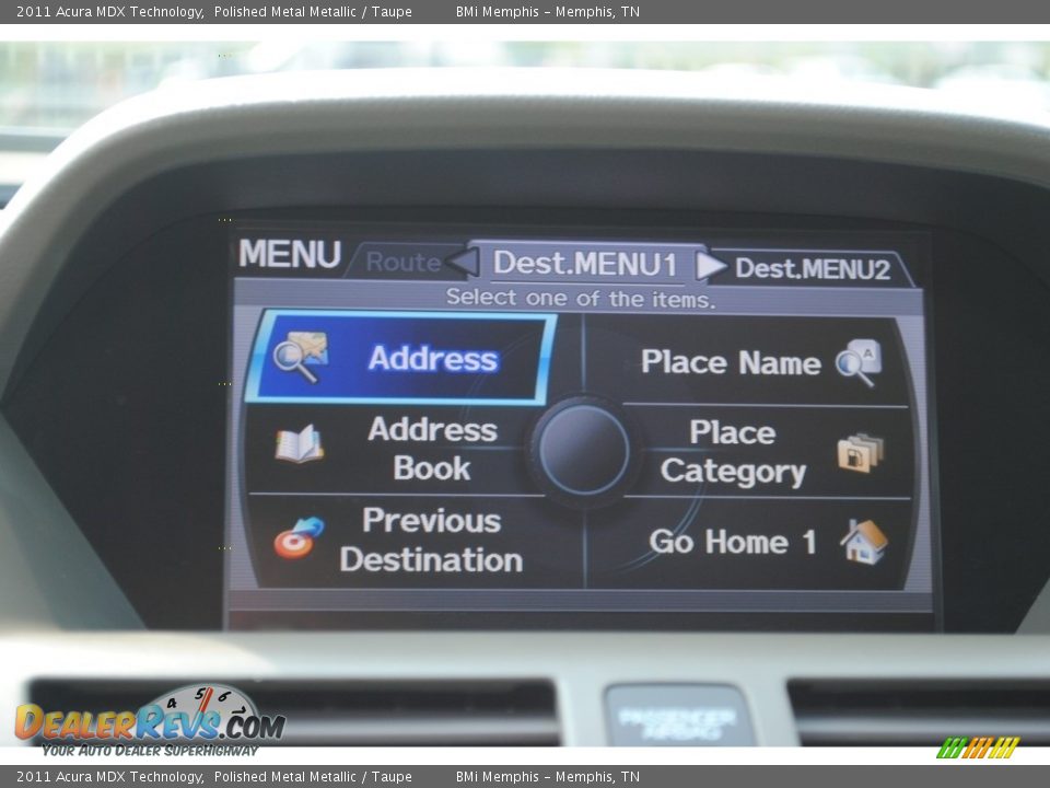 2011 Acura MDX Technology Polished Metal Metallic / Taupe Photo #17