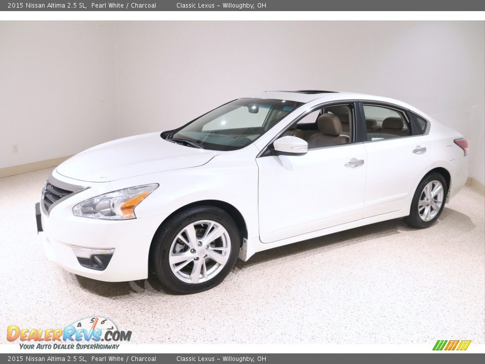 2015 Nissan Altima 2.5 SL Pearl White / Charcoal Photo #3