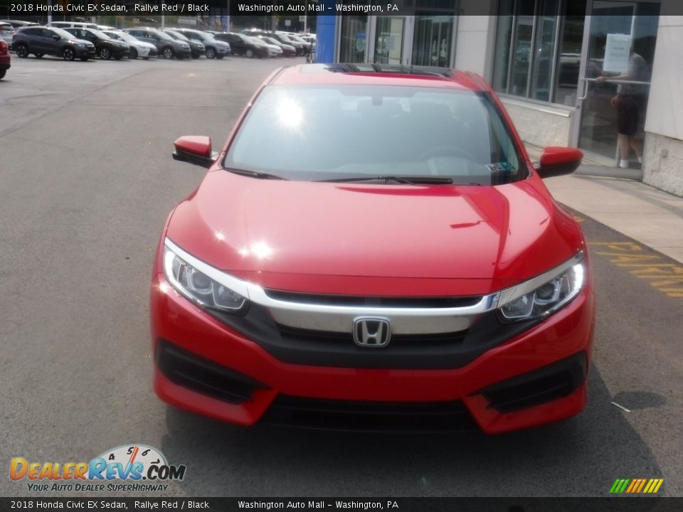 2018 Honda Civic EX Sedan Rallye Red / Black Photo #4