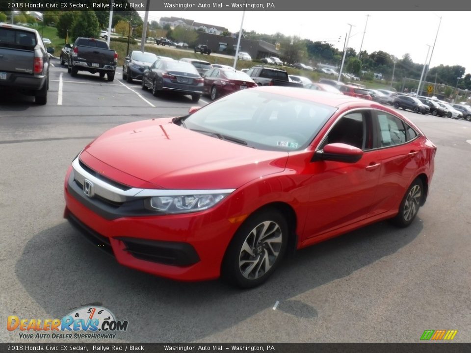 2018 Honda Civic EX Sedan Rallye Red / Black Photo #5