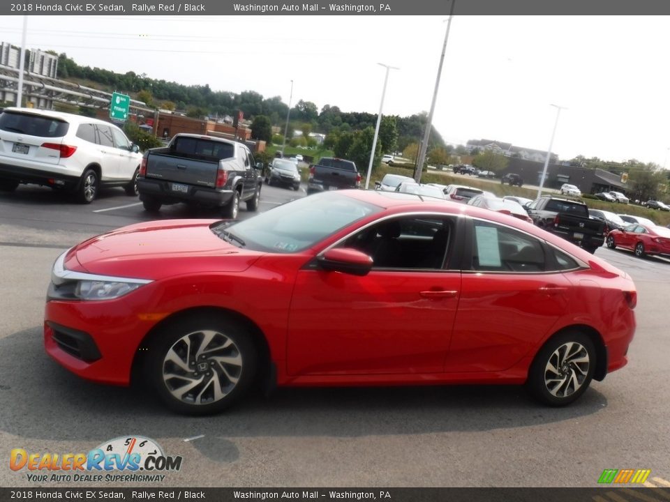 2018 Honda Civic EX Sedan Rallye Red / Black Photo #6