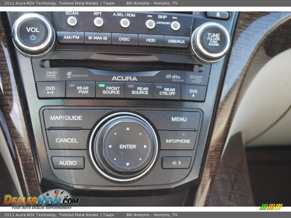 2011 Acura MDX Technology Polished Metal Metallic / Taupe Photo #20