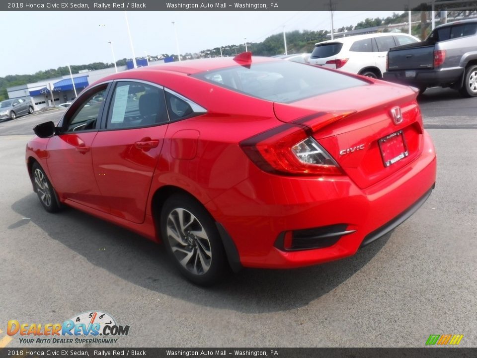 2018 Honda Civic EX Sedan Rallye Red / Black Photo #7