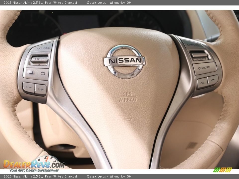 2015 Nissan Altima 2.5 SL Pearl White / Charcoal Photo #8