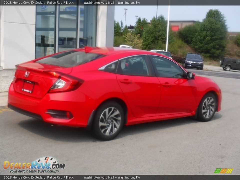 2018 Honda Civic EX Sedan Rallye Red / Black Photo #9