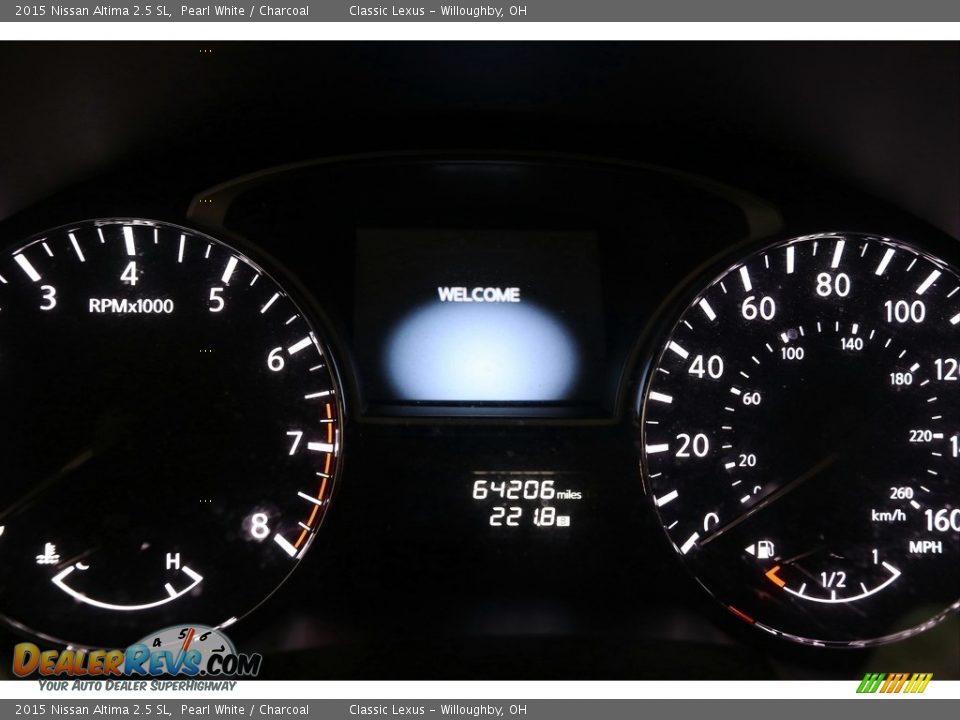 2015 Nissan Altima 2.5 SL Pearl White / Charcoal Photo #9