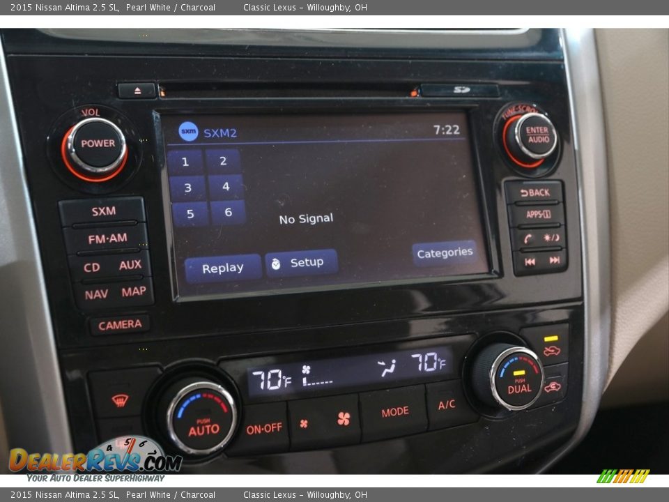 2015 Nissan Altima 2.5 SL Pearl White / Charcoal Photo #10