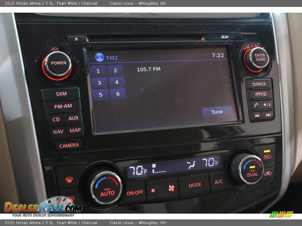 2015 Nissan Altima 2.5 SL Pearl White / Charcoal Photo #11