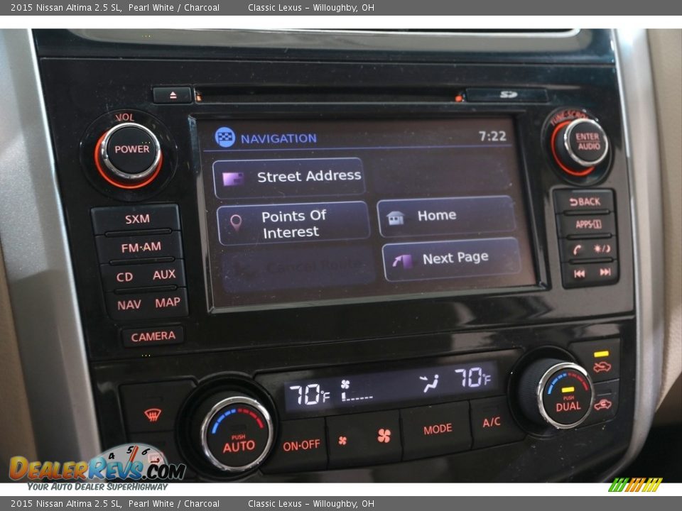 2015 Nissan Altima 2.5 SL Pearl White / Charcoal Photo #12