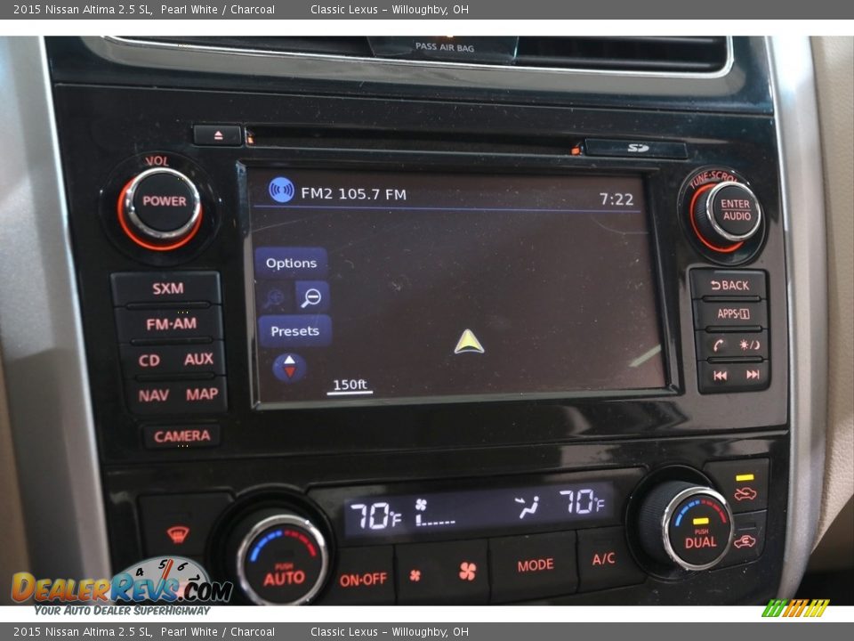 2015 Nissan Altima 2.5 SL Pearl White / Charcoal Photo #13