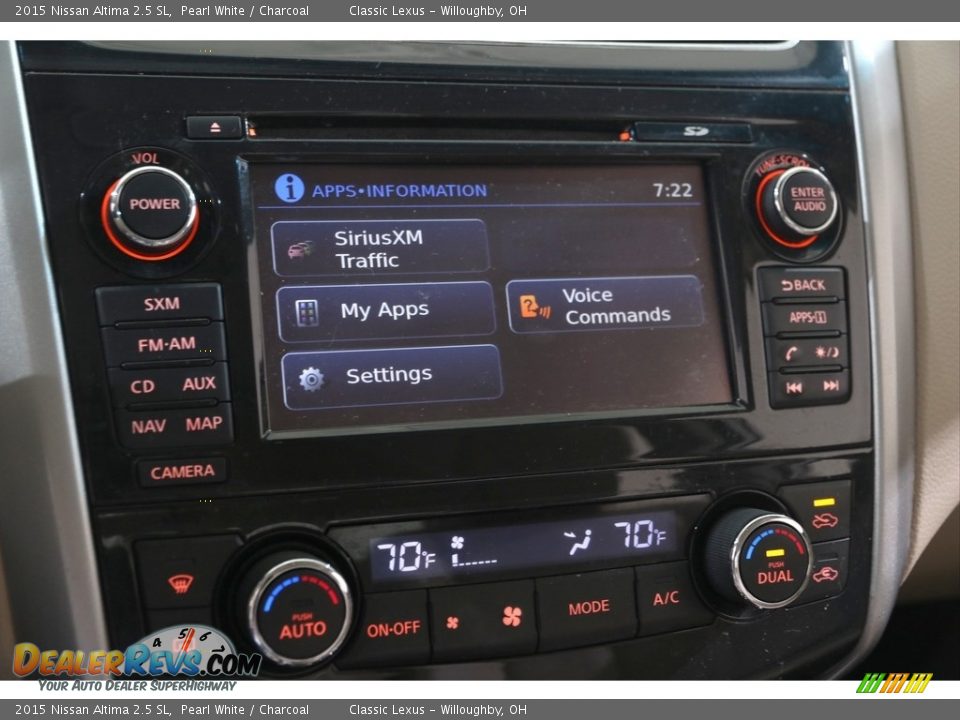 2015 Nissan Altima 2.5 SL Pearl White / Charcoal Photo #14