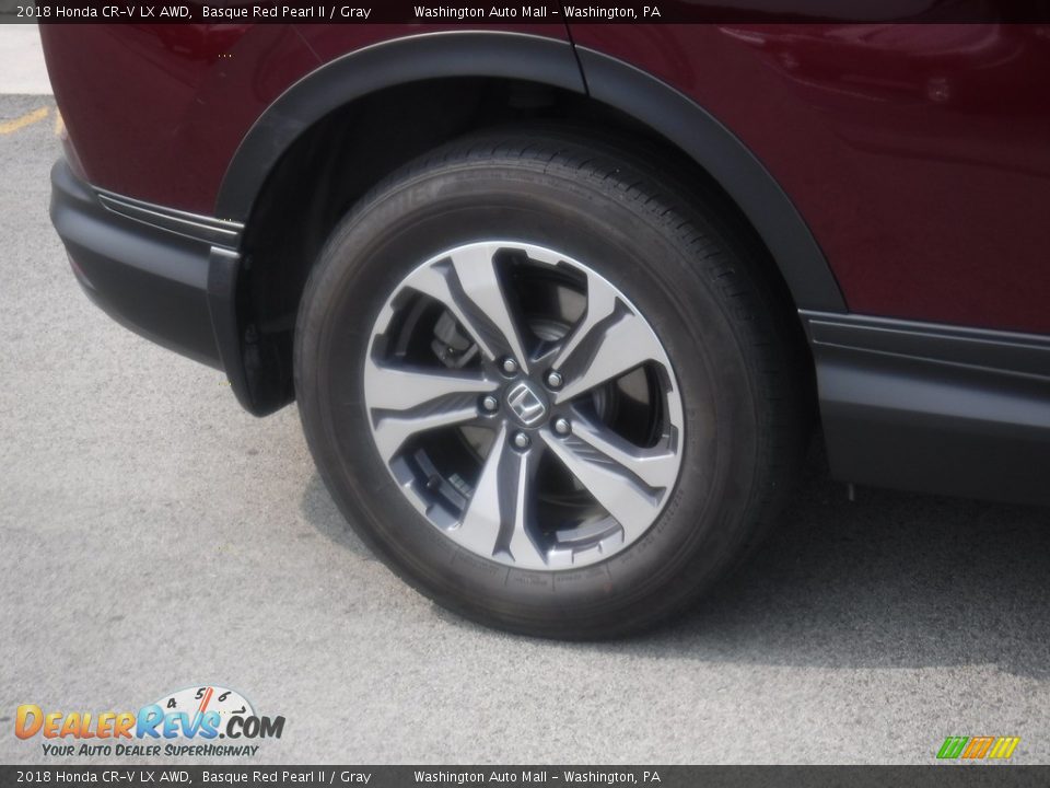 2018 Honda CR-V LX AWD Basque Red Pearl II / Gray Photo #3