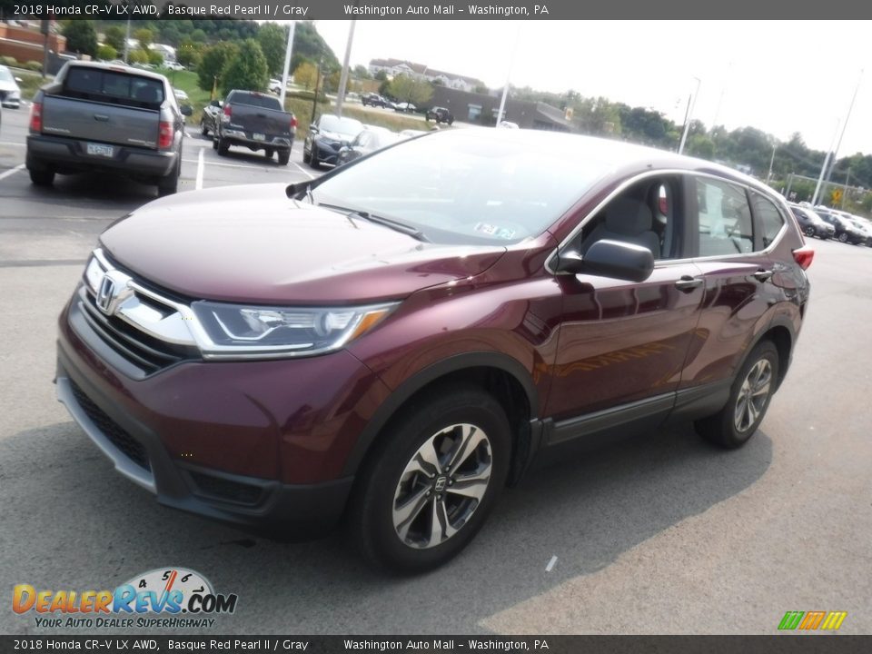 2018 Honda CR-V LX AWD Basque Red Pearl II / Gray Photo #5