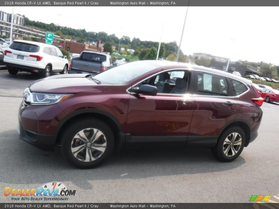 2018 Honda CR-V LX AWD Basque Red Pearl II / Gray Photo #6