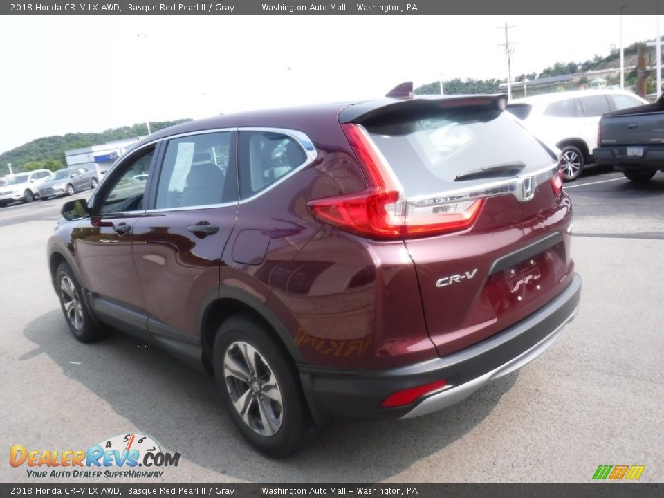 2018 Honda CR-V LX AWD Basque Red Pearl II / Gray Photo #7