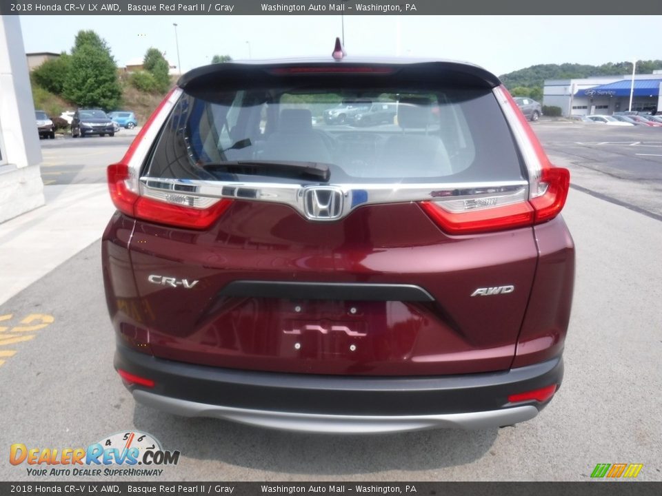 2018 Honda CR-V LX AWD Basque Red Pearl II / Gray Photo #8