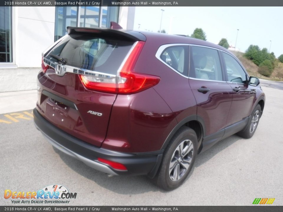 2018 Honda CR-V LX AWD Basque Red Pearl II / Gray Photo #9