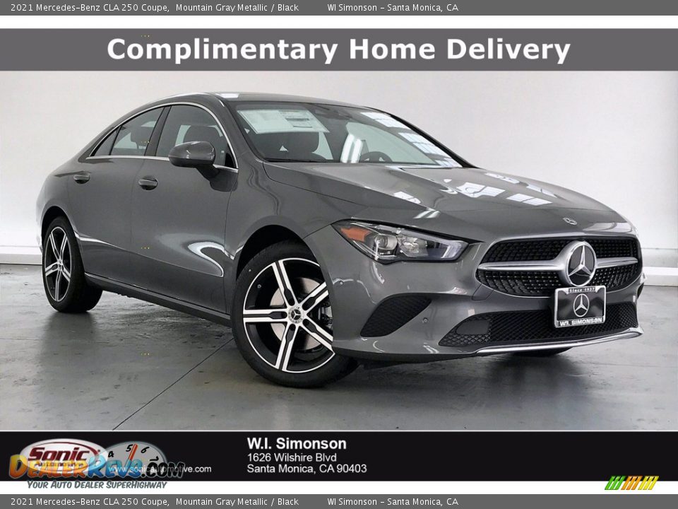 2021 Mercedes-Benz CLA 250 Coupe Mountain Gray Metallic / Black Photo #1