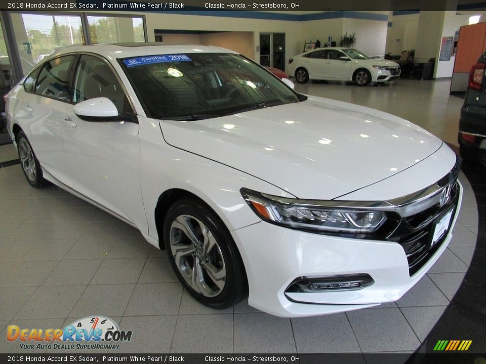 2018 Honda Accord EX Sedan Platinum White Pearl / Black Photo #3