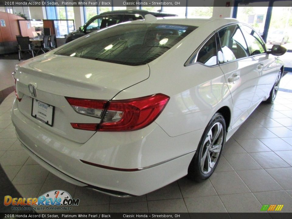 2018 Honda Accord EX Sedan Platinum White Pearl / Black Photo #7