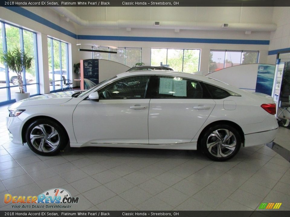 2018 Honda Accord EX Sedan Platinum White Pearl / Black Photo #10