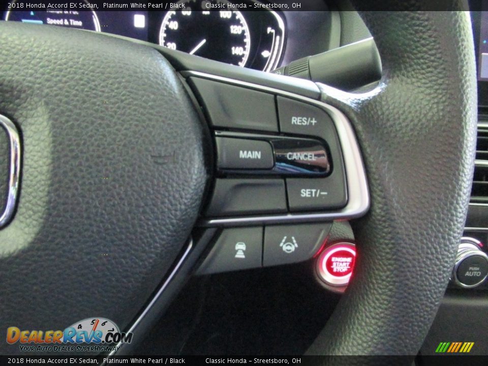 2018 Honda Accord EX Sedan Platinum White Pearl / Black Photo #32