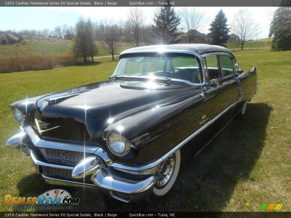 Black 1956 Cadillac Fleetwood Series 60 Special Sedan Photo #4