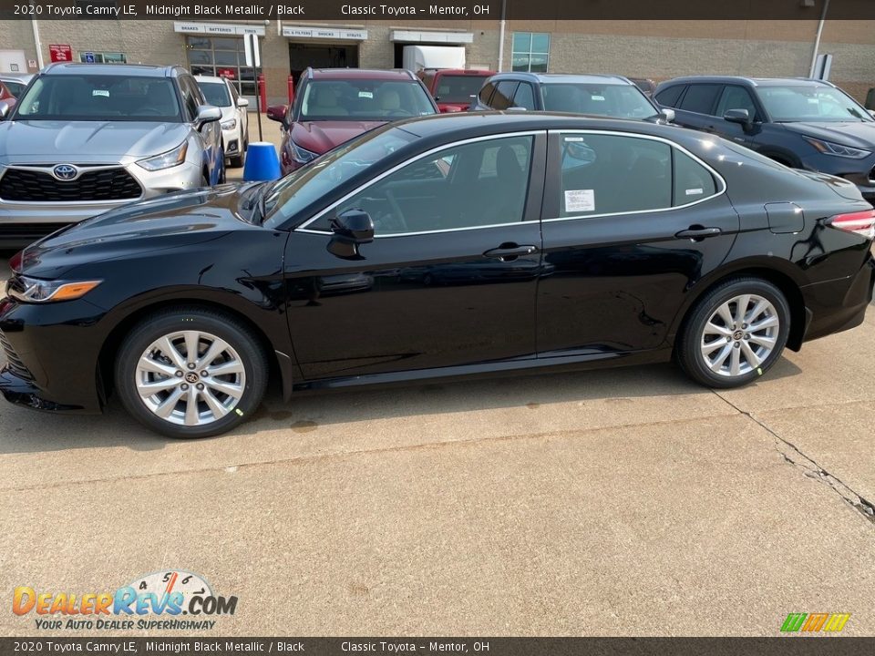 2020 Toyota Camry LE Midnight Black Metallic / Black Photo #1