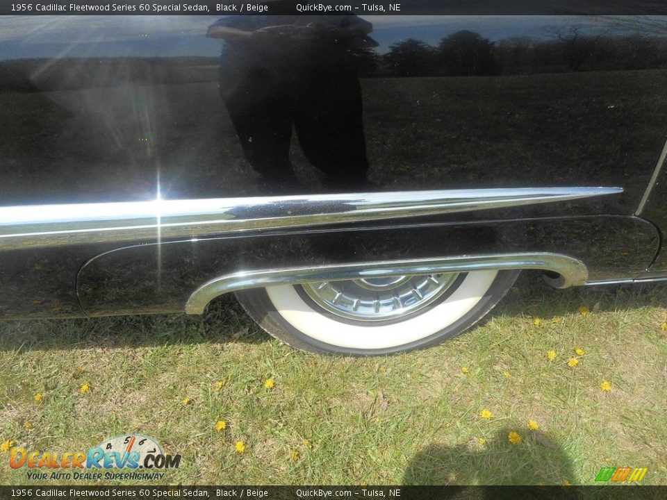 1956 Cadillac Fleetwood Series 60 Special Sedan Black / Beige Photo #5