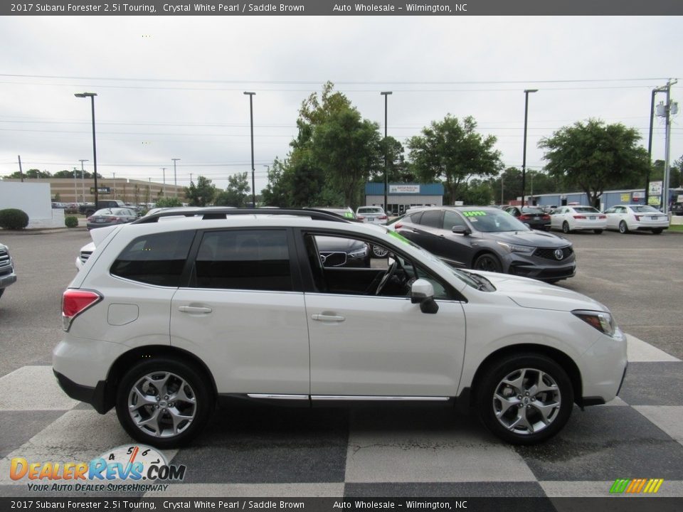 2017 Subaru Forester 2.5i Touring Crystal White Pearl / Saddle Brown Photo #3