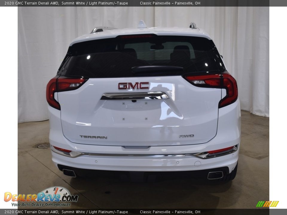 2020 GMC Terrain Denali AWD Summit White / Light Platinum/­Taupe Photo #3