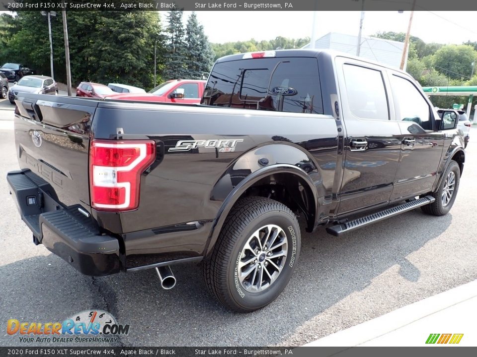 2020 Ford F150 XLT SuperCrew 4x4 Agate Black / Black Photo #5